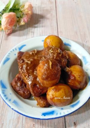 Foto resep 1063. Semur Pedas Tempe dan Telur
