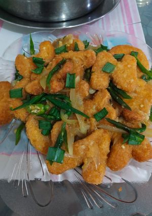 Foto resep Nugget Saus Tiram Cabe Ijo