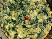 Uma foto de espinafre omelete