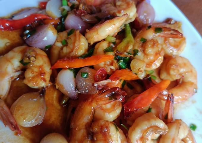 Cara Memasak Resep Udang Bawang