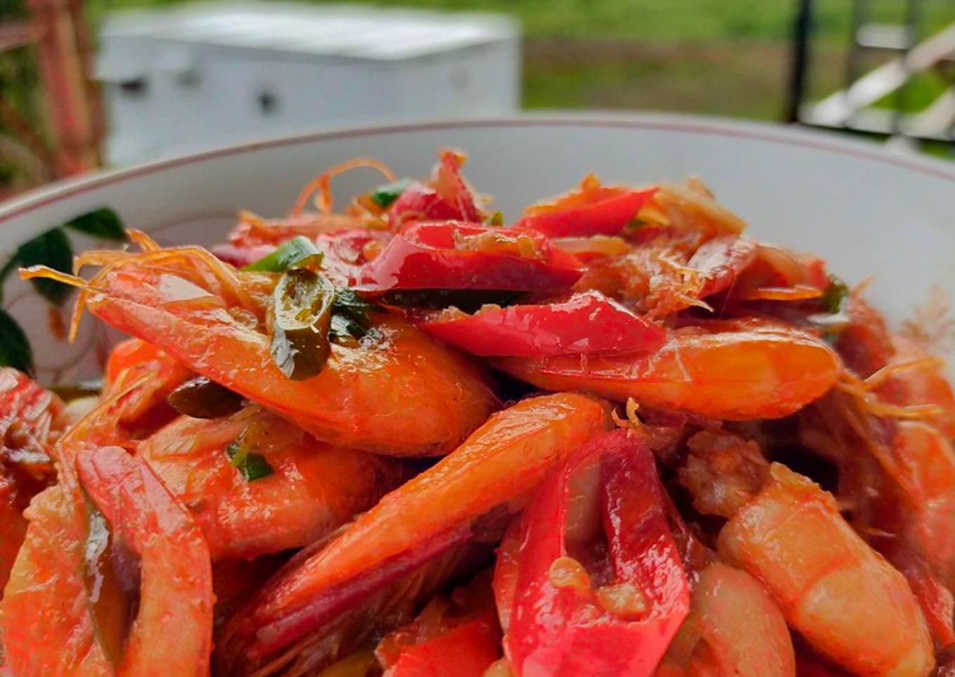 Udang oseng lombok tator