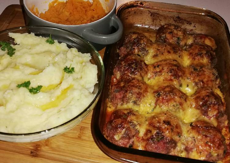 Easiest Way to Make Homemade Meatball parm casserole