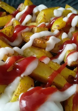 Una foto de Papas "fritas"🍟Antojo Paposo😋😊😋