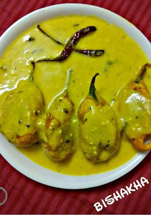 A picture of Brinjal Kadhi.