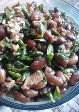 Foto resep Senerek daging cabai hijau