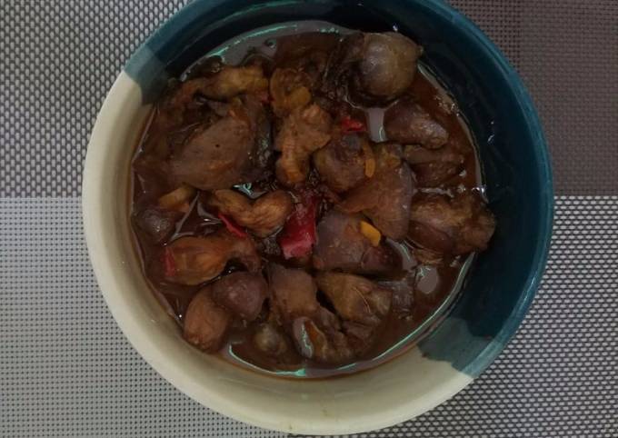 Semur Pedas Ati Ampela