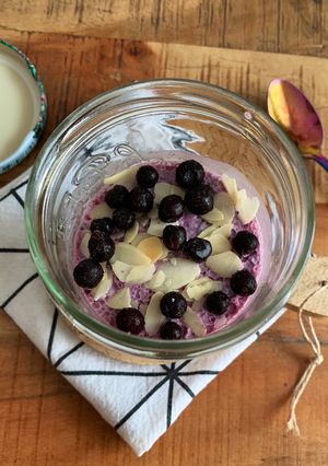 Une photo de ☆Overnight Oats à la Myrtille☆