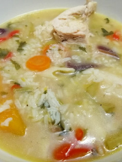 Una foto de Aguadito de Pollo, Calabaza & Ñame