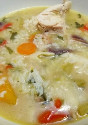 Una foto de Aguadito de Pollo, Calabaza & Ñame
