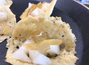 Foto di Cestini di grana con mostarda e pere 🍐