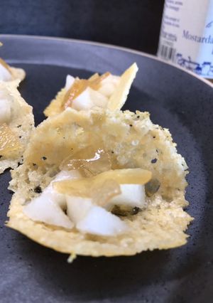 Foto di Cestini di grana con mostarda e pere 🍐