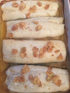 Una foto de Bacalao al horno