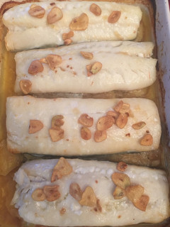 Una foto de Bacalao al horno