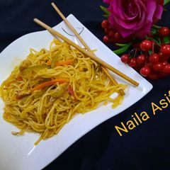 Chicken n mix vegetables Chowmein 😋👍 A picture of Chicken n mix vegetables Chowmein 😋👍.