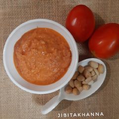 A picture of Tomato Peanut chutney.