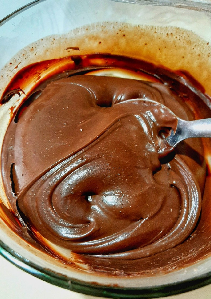 Una foto de Ganache de chocolate