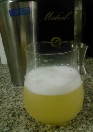 Una foto de Pisco sour (cocteleria)