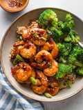 Honey Garlic Shrimp Plate