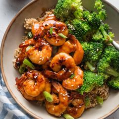 Honey Garlic Shrimp Plate A picture of Honey Garlic Shrimp Plate.
