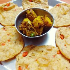 Mix vegetables ki puri A picture of Mix vegetables ki puri.