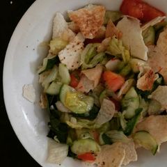 A picture of Fattush Salad *Vegan.