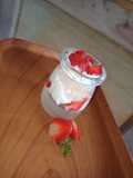 Strawberry longan jelly dessert (low sugar)