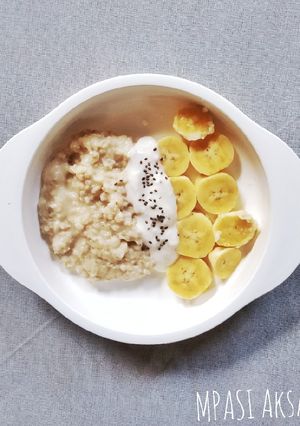 Foto resep Oat Pisang Yogurt (MPASI 9m+)