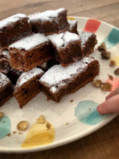 Una foto de Brownie de nocilla o nutella para 1° cumplemes de Carmen 🍰🍫👧🏼