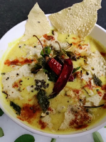 Easy Way Prepare Papad ki Kadhi which Delicious