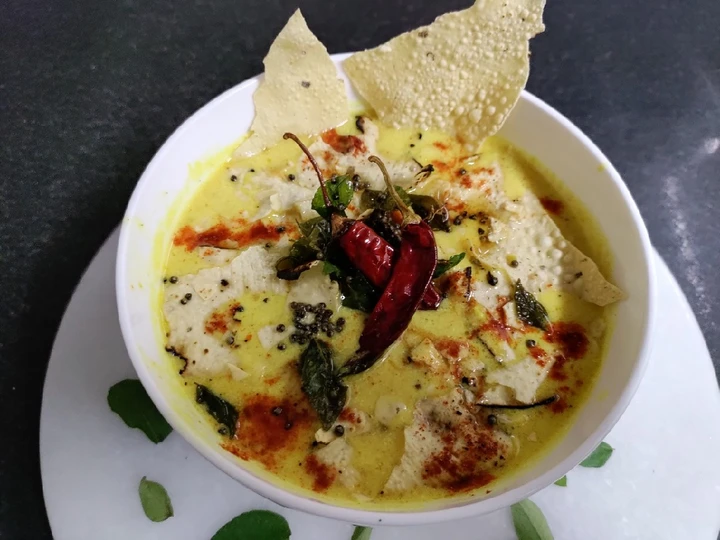 Easy Way Prepare Papad ki Kadhi which Delicious