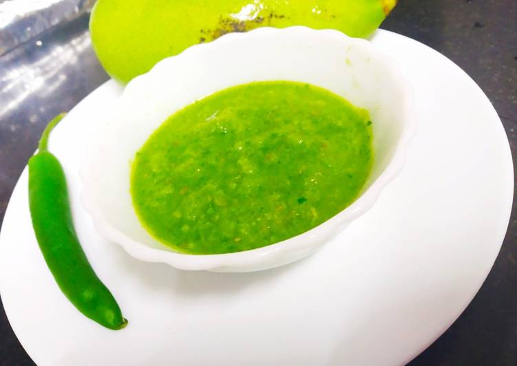 Recipe of Speedy Raw mango chutney