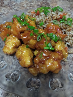 Una foto de Pechuga en salsa de miel tipo chino
