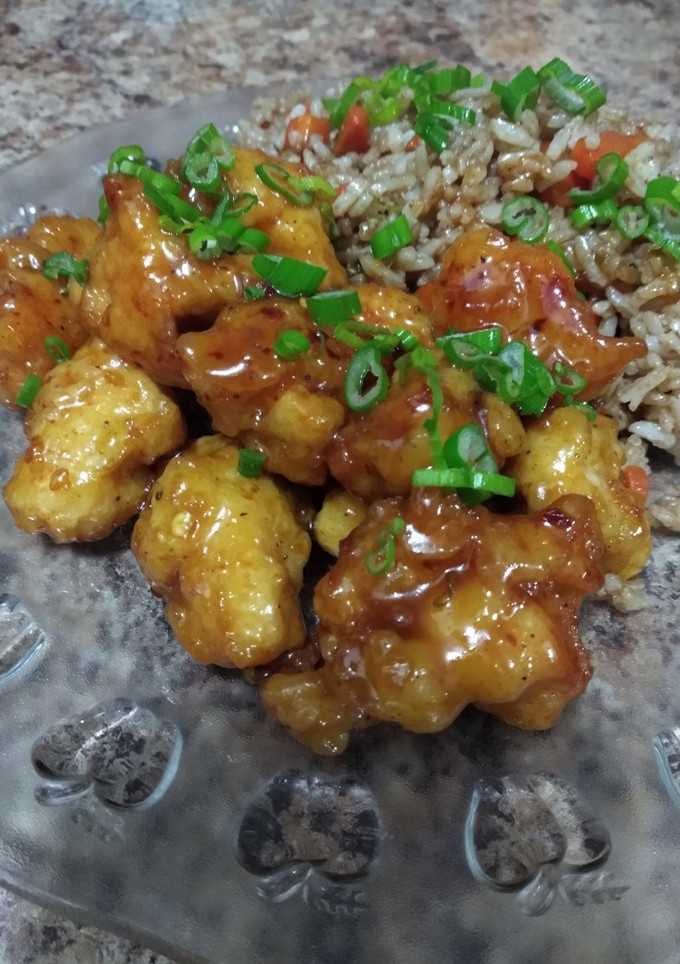 Una foto de Pechuga en salsa de miel tipo chino