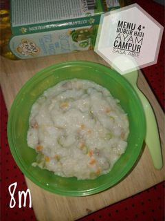 Foto resep Mpasi 8m Bubur Hati Ayam