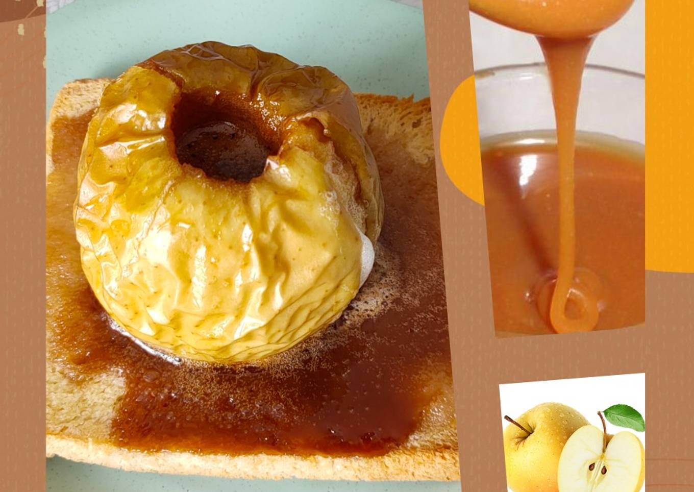 Pomme au four au caramel beurre salé