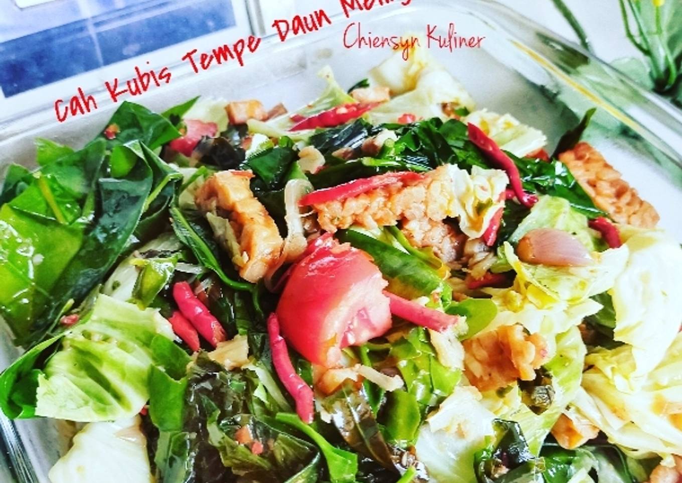 Cah Kubis Tempe Daun Melinjo