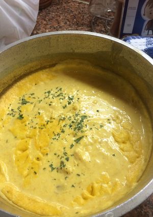 Una foto de Sopa de zapallo
