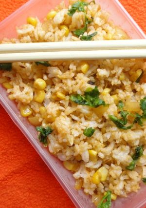 A picture of Corn Pulao.