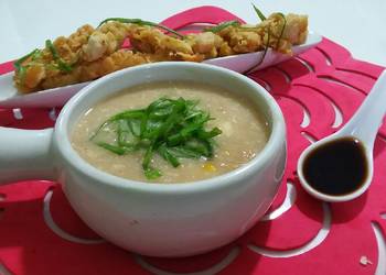 How to Make Delicious Chicken corn soup  with tempura