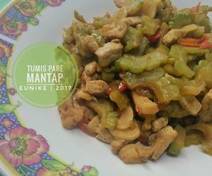 Resep mudah Tumis Pare Tahu Mantul Banget