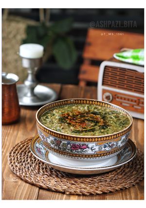 عکسی از دستور آش اسفناج