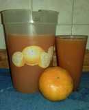 Agua de mandarina y sandía