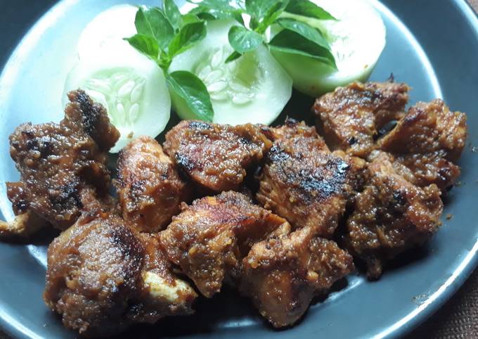 Ayam kampung bakar teflon