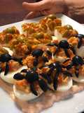Huevos rellenos Halloween