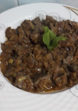 صورة لوصفة كبده بالبصل