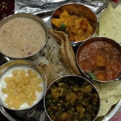 Festive bhog thali A picture of Festive bhog thali.