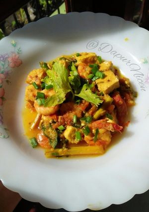 Foto resep Udang Tahu Grengsengan (Bumbu Kuning)