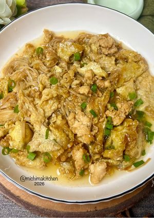 Foto resep Cah Telur Jamur Enoki