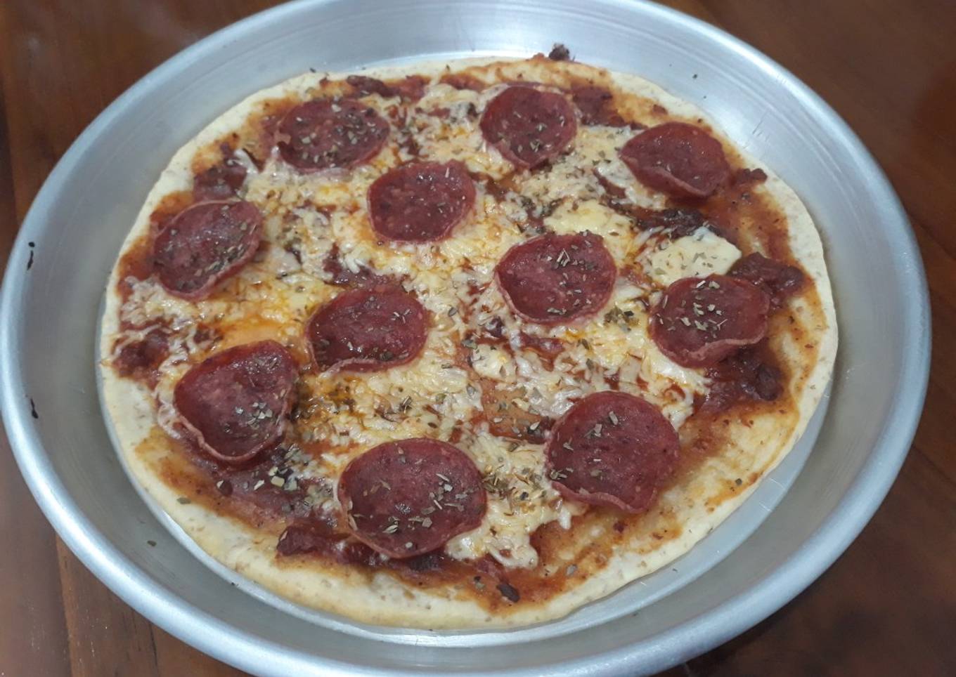 Thin Crust Pepperoni Pizza
