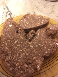 Una foto de Salchichón de chocolate